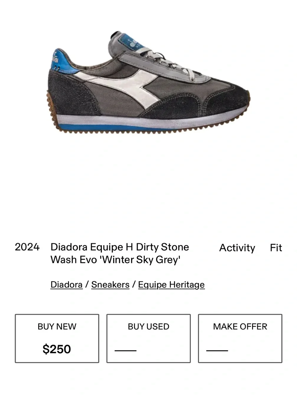 DIADORA EQUIPE DIRTY SW EVO Sz M 10 W 11.5 - Picture 12 of 13